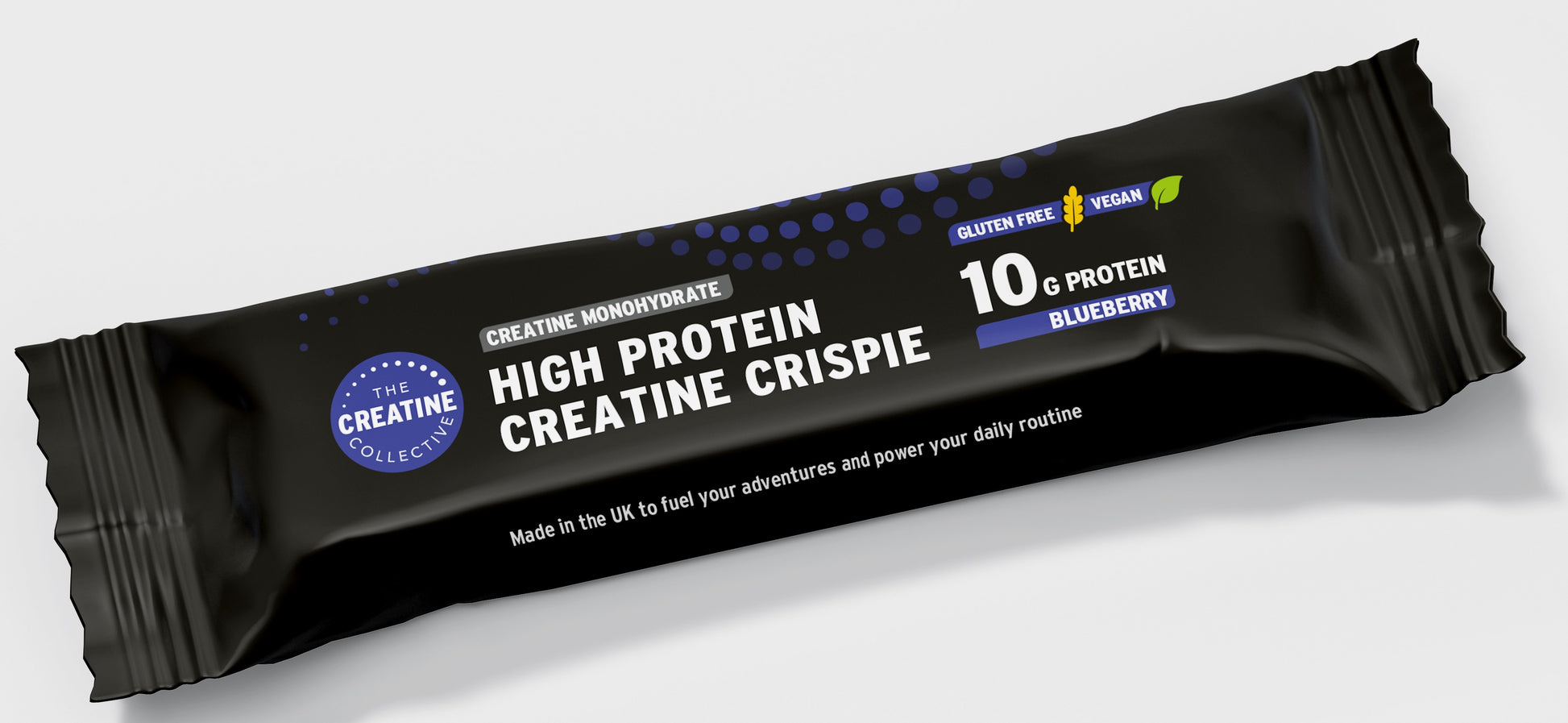 Creatine blueberry high protein crispy bar