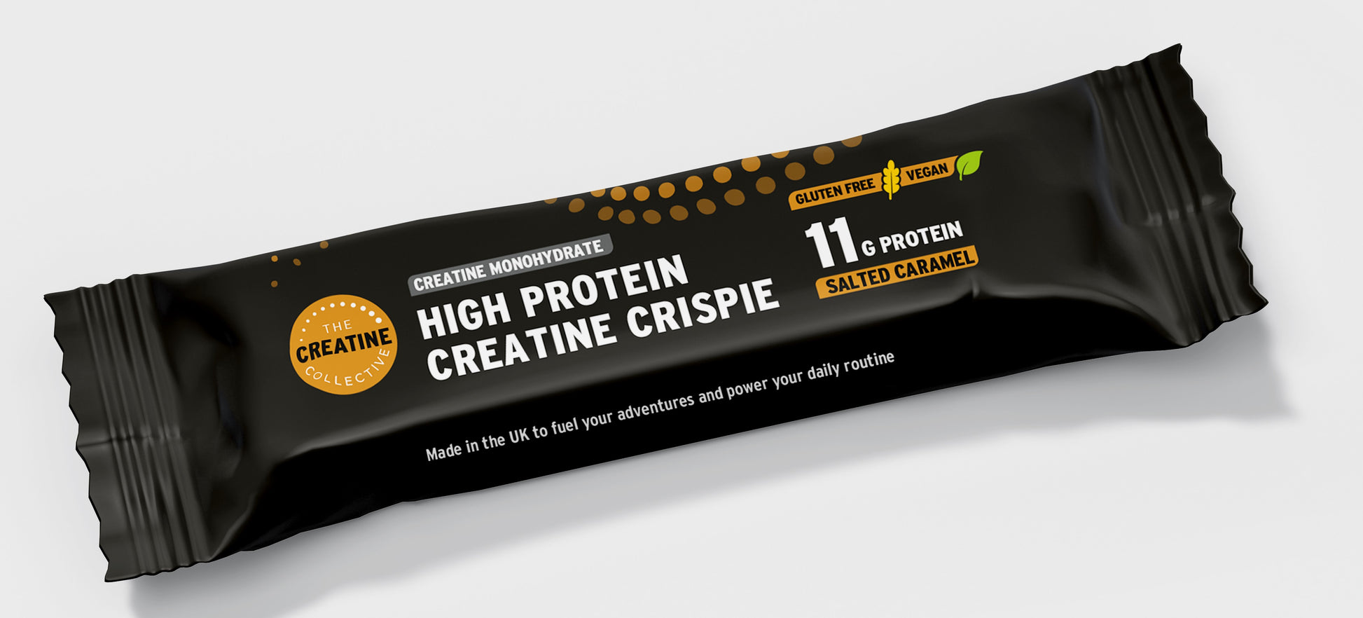 Salted caramel creatine high protein crispy bar