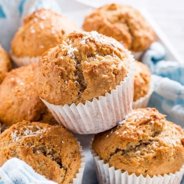 coconut sugar, muffins, coconut